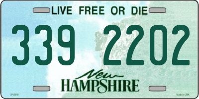 NH license plate 3392202