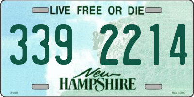 NH license plate 3392214
