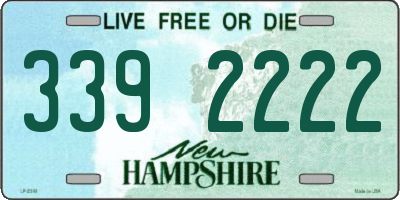 NH license plate 3392222