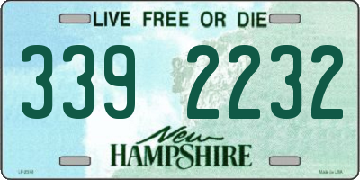 NH license plate 3392232