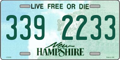 NH license plate 3392233