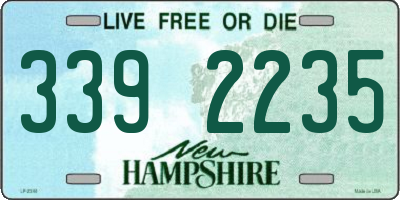 NH license plate 3392235