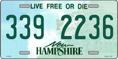 NH license plate 3392236