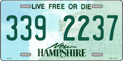 NH license plate 3392237