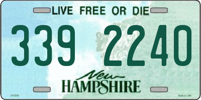 NH license plate 3392240
