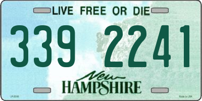 NH license plate 3392241