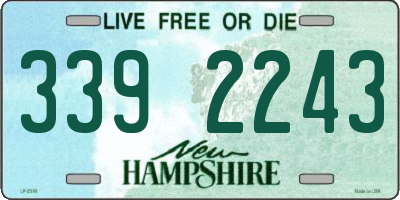 NH license plate 3392243