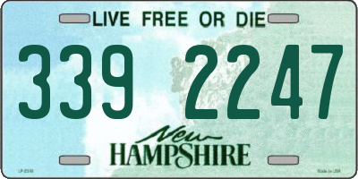 NH license plate 3392247