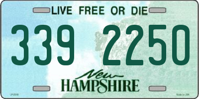 NH license plate 3392250