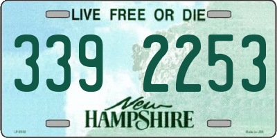 NH license plate 3392253