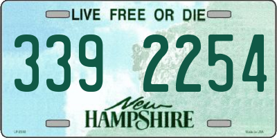 NH license plate 3392254