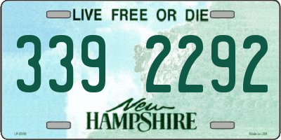 NH license plate 3392292