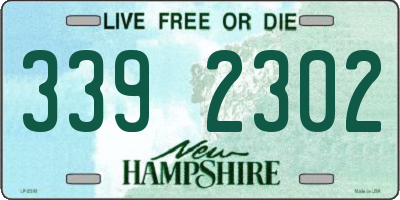 NH license plate 3392302