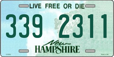 NH license plate 3392311
