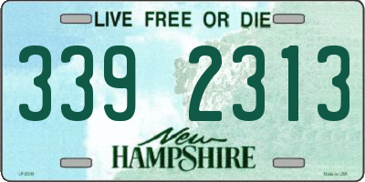 NH license plate 3392313