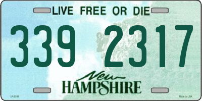 NH license plate 3392317