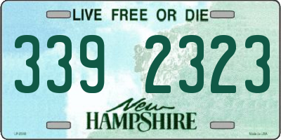 NH license plate 3392323