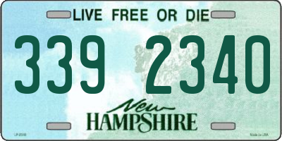 NH license plate 3392340