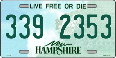 NH license plate 3392353