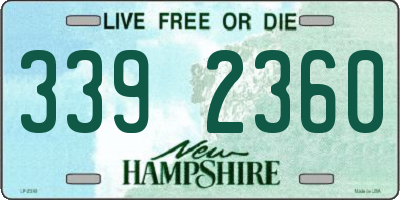 NH license plate 3392360