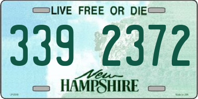 NH license plate 3392372