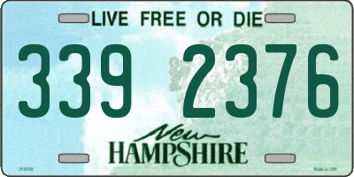 NH license plate 3392376