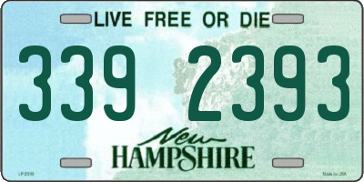 NH license plate 3392393