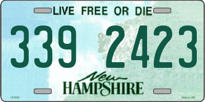 NH license plate 3392423