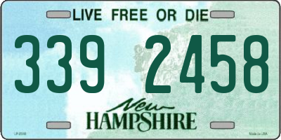 NH license plate 3392458