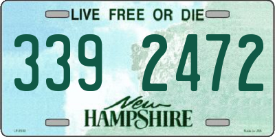 NH license plate 3392472