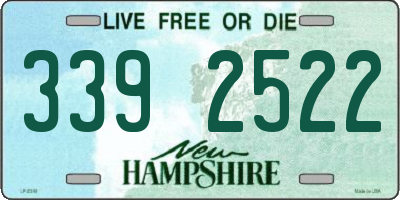 NH license plate 3392522