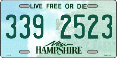 NH license plate 3392523