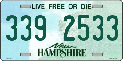NH license plate 3392533