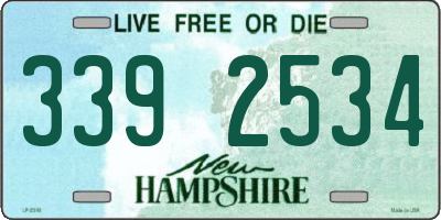 NH license plate 3392534