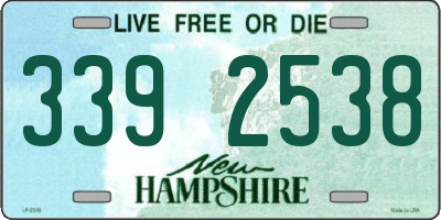NH license plate 3392538