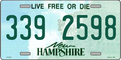 NH license plate 3392598