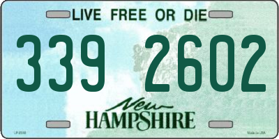 NH license plate 3392602