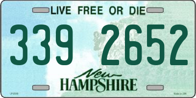 NH license plate 3392652