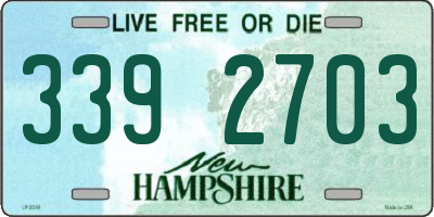 NH license plate 3392703