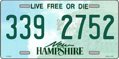 NH license plate 3392752