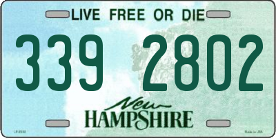 NH license plate 3392802