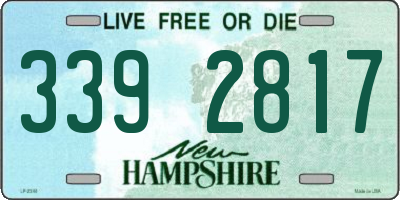 NH license plate 3392817
