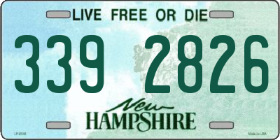 NH license plate 3392826