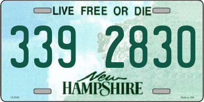 NH license plate 3392830