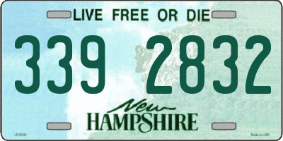 NH license plate 3392832