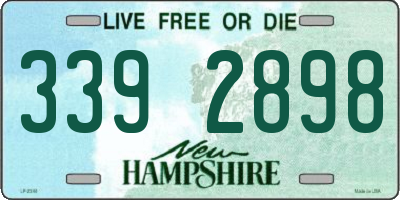 NH license plate 3392898