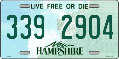 NH license plate 3392904