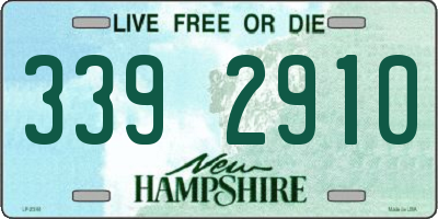 NH license plate 3392910