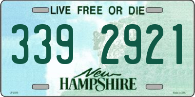 NH license plate 3392921