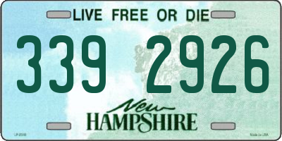 NH license plate 3392926